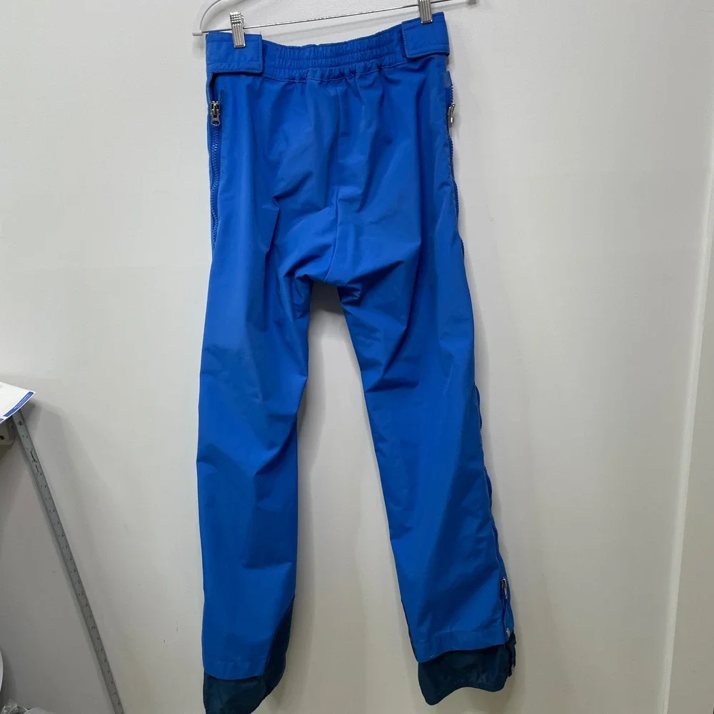 Vtg Rare North Face Gore-Tex Ski Suit Set Blue Side Zip Pant Jacket L 90s USA